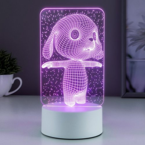 Светильник ночник "Щенок" RGB фото Светильник ночник "Щенок" RGB картинка